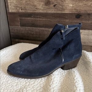 Thursday Navy Suede Ankle Boots size 38